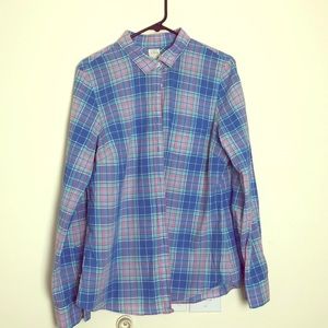 Jcrew perfect shirt in plaid